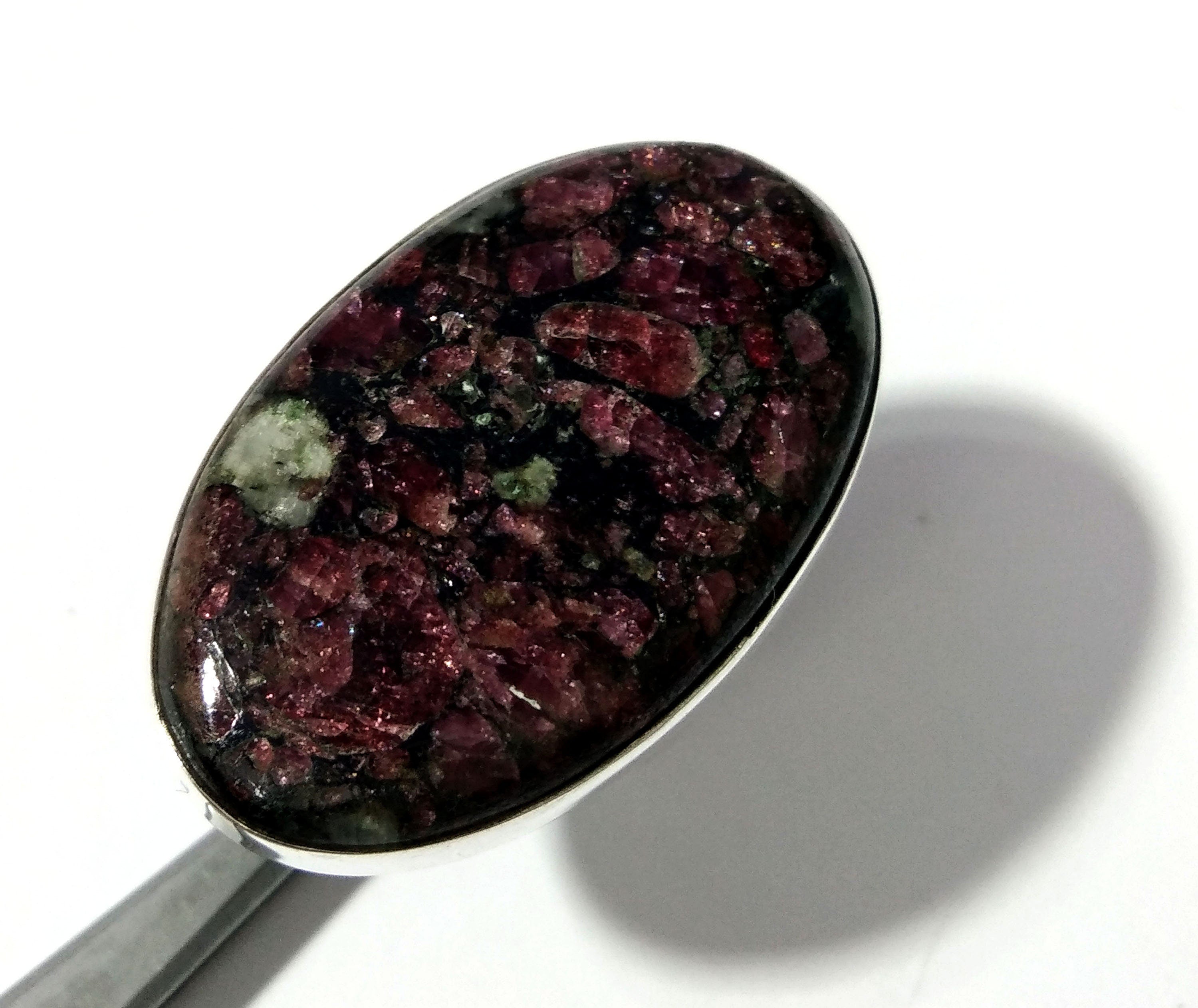 Edulite Gemstone Ring, 925 Solid Starling Silver Ring, Top A+++ Edulite Stone Ring, Stone Size 33x20 mm Silver Handmade Gift Birthday Ring